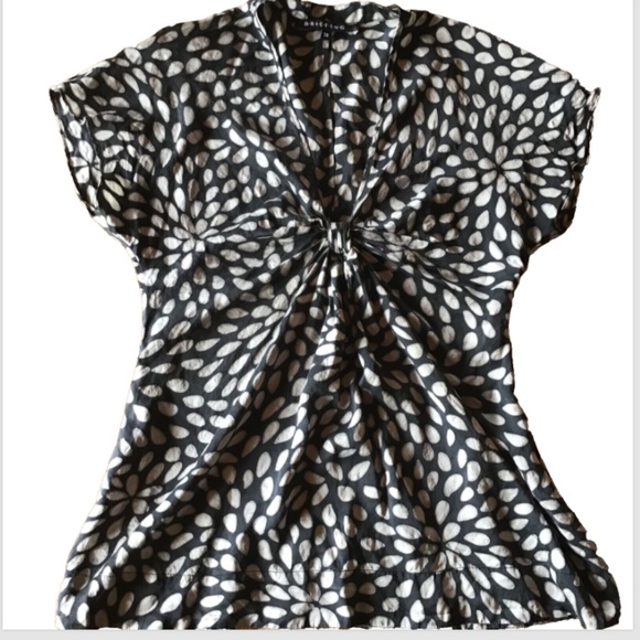 Briefing 100% Silk Black Top - Picture 1 of 14